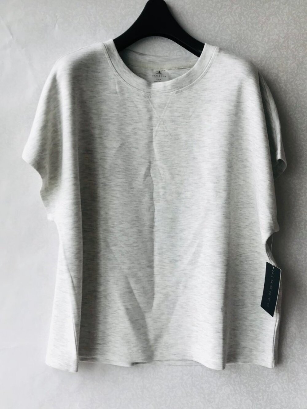 Danskin Luxe Dolman short sleeve Tee  Boxy Fit Ultrasoft Size : L